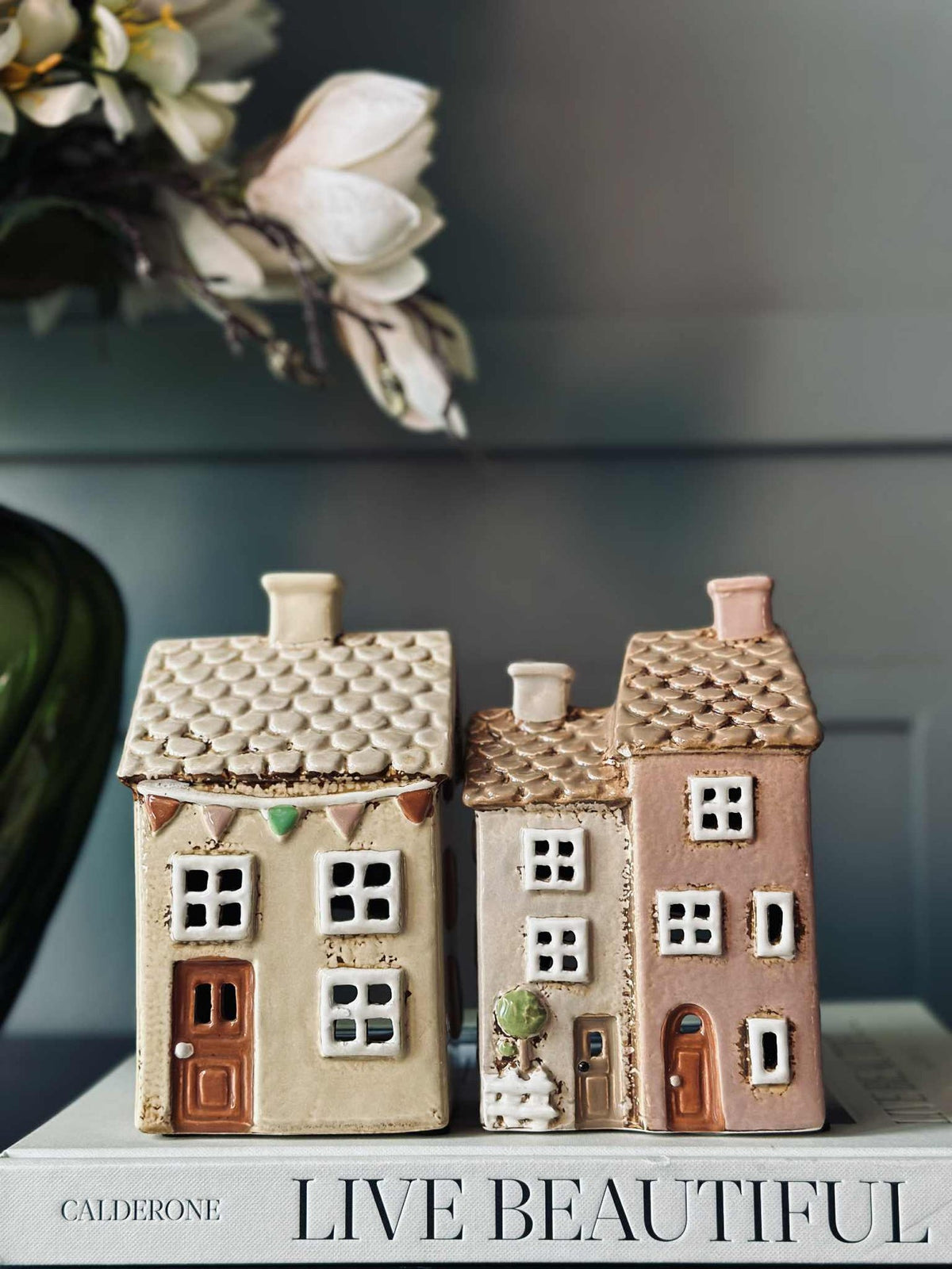 Kaarsenhuis Dubbel Keramiek