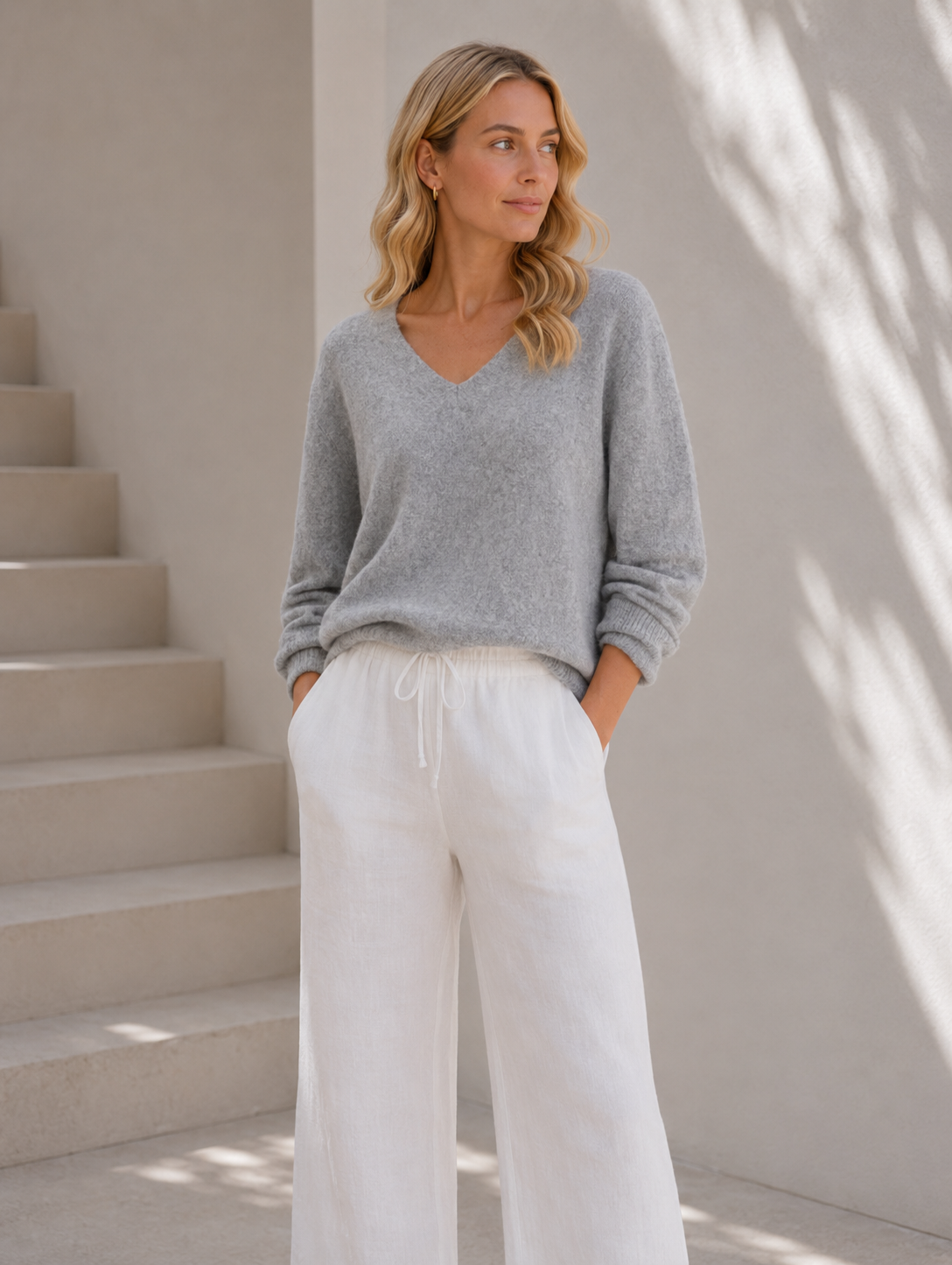 Blouse Dagmar super zachte kwaliteit – Medium grey