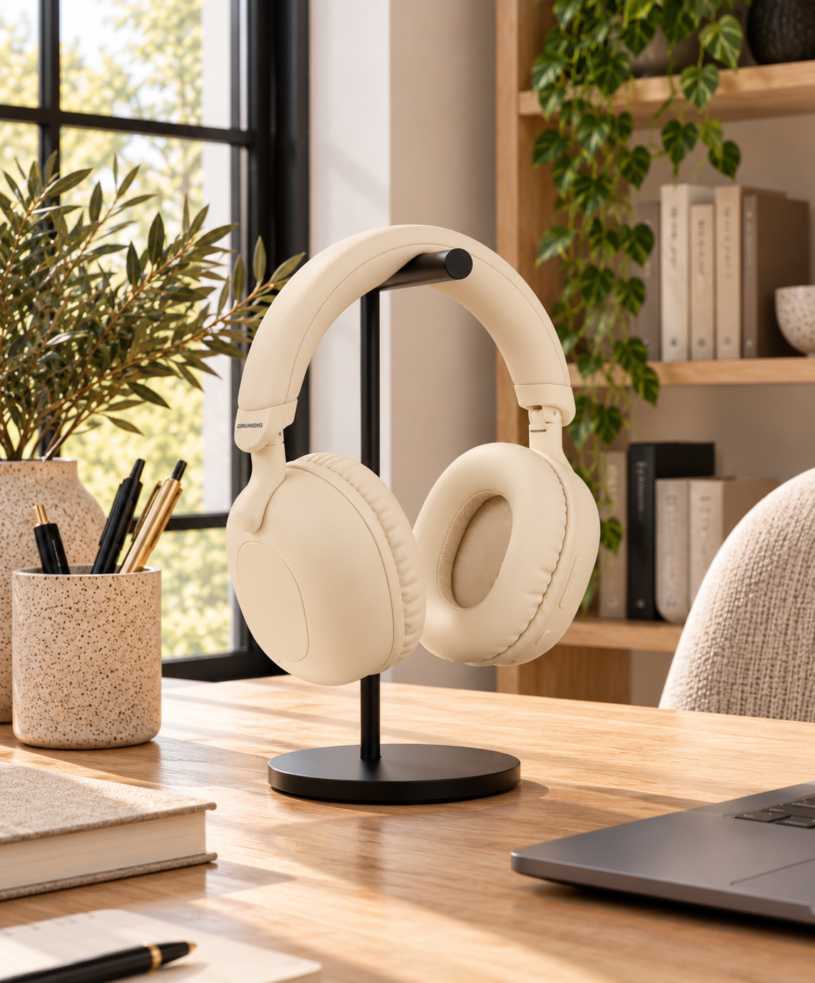 Koptelefoons Bluetooth Crème – Over-Ear ANC