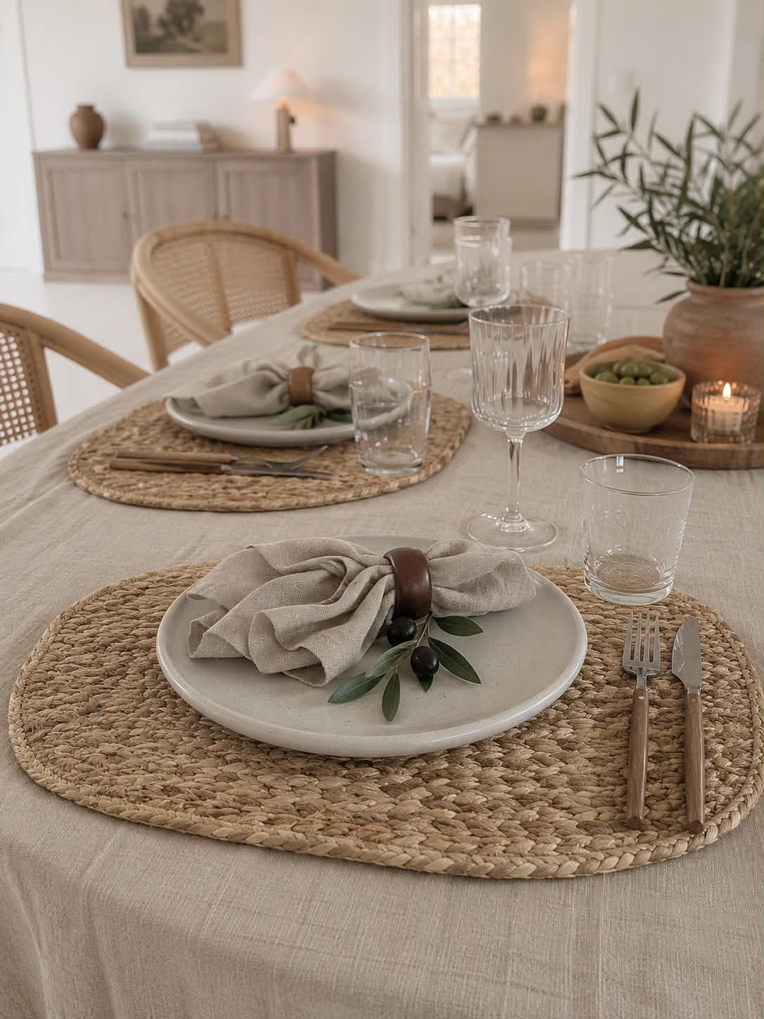 Placemat van Jute - Ovaal