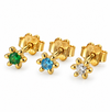 Mixbox GIA - Emerald, Blauw en Helder - verguld