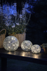 Glazen bollen op zonne-energie – Set van 3 stuks