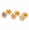 Mix box GIA violet, pink, clear 18K verguld