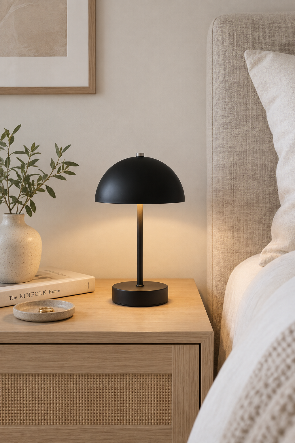 Bureaulamp met touch - Zwart