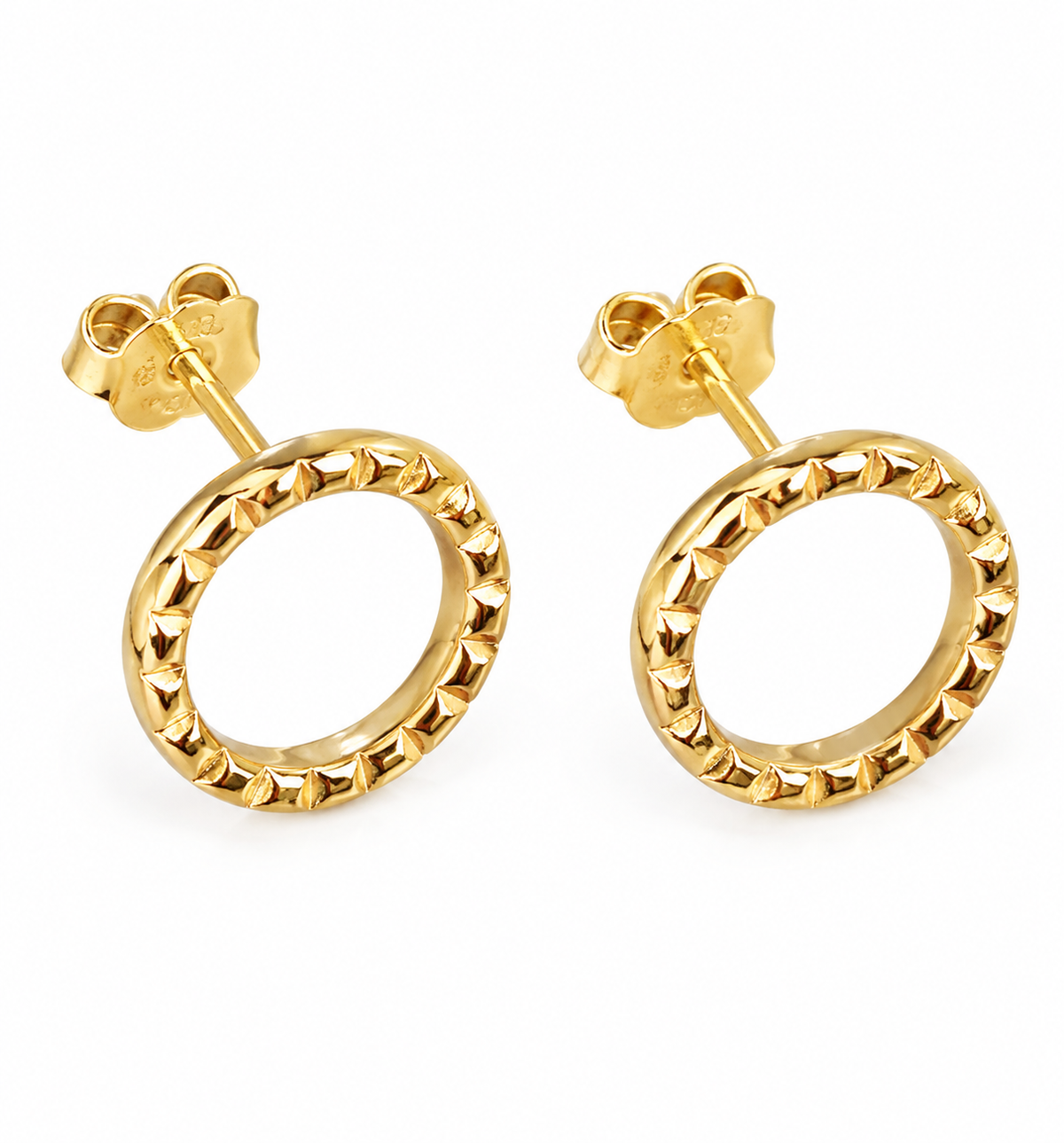 Oorknopjes Sille verguld sterling zilver