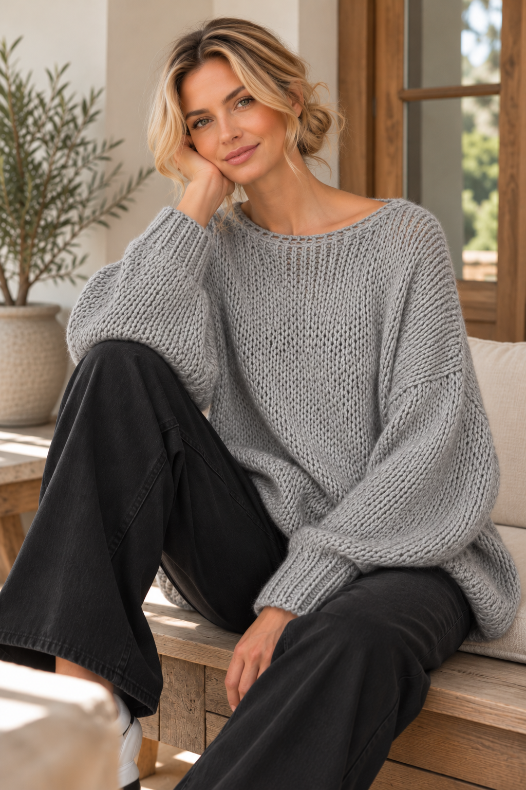 Trui Lumina Grigio – Grijze Trui