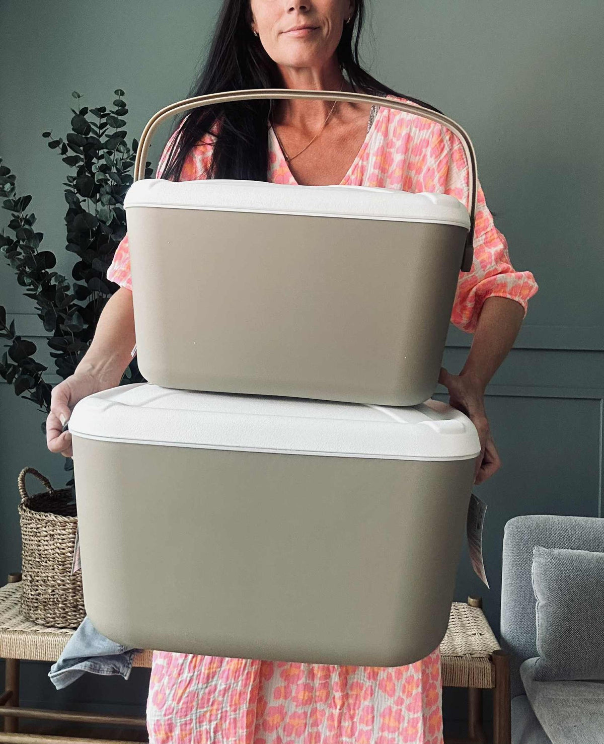 COOLER BOX - Set van 2 stuks Beige