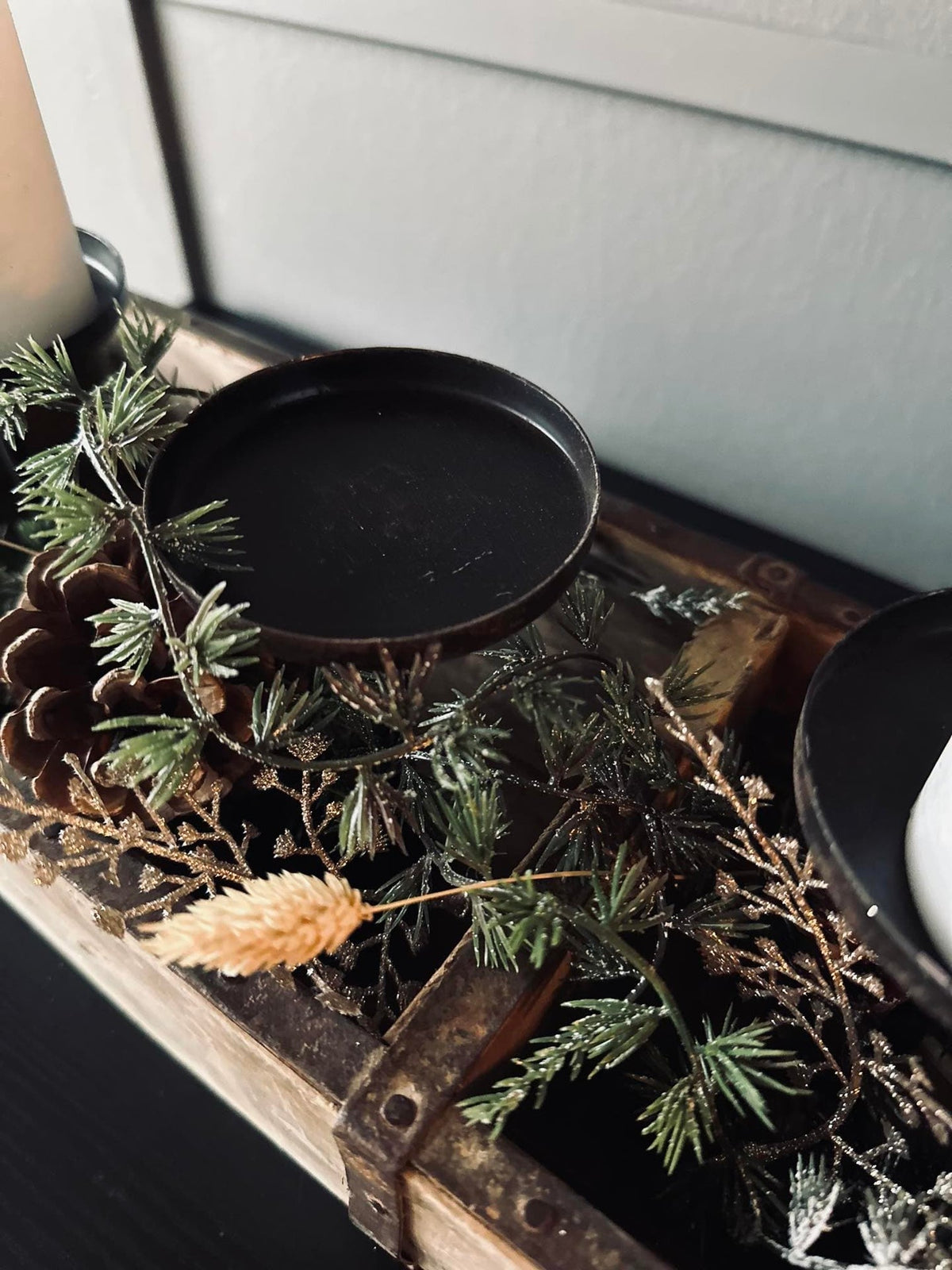 Schoenenrek van gerecycled hout