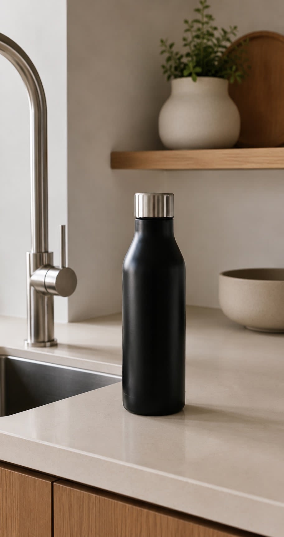 Thermosfles 450 ml – Black