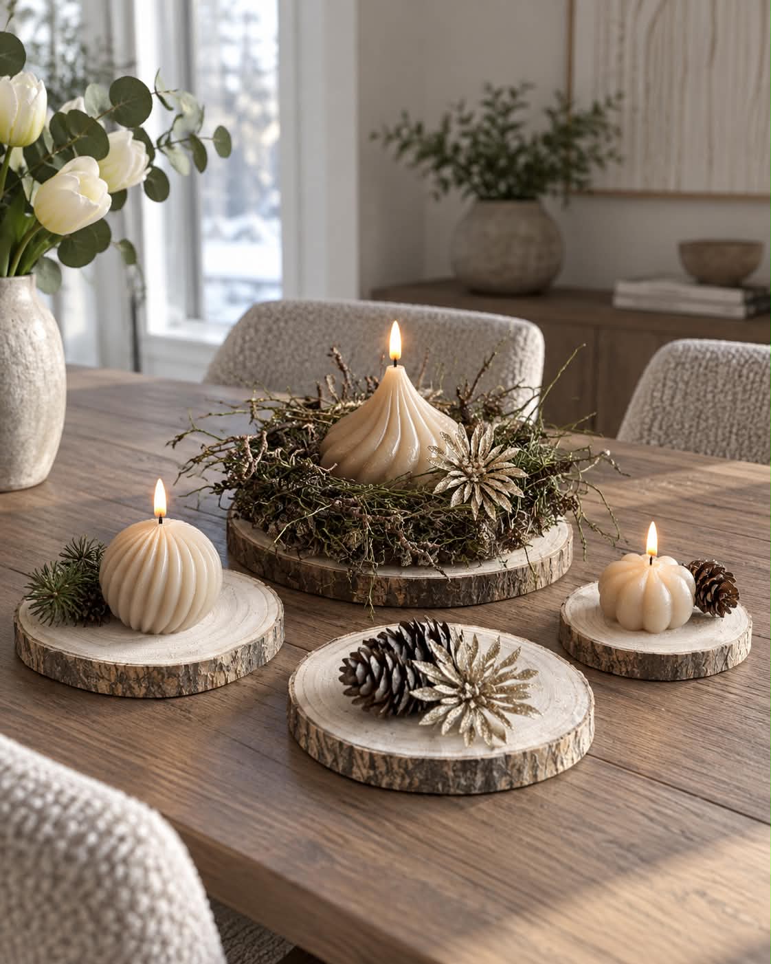 Deco wood - Set met 4 stuks