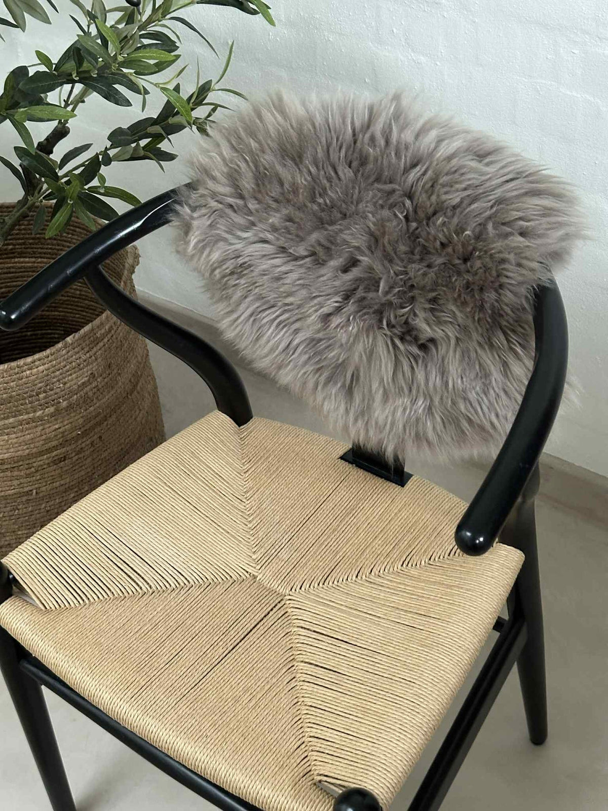 Zitvel Ø 34 cm - Mocca lamsleer