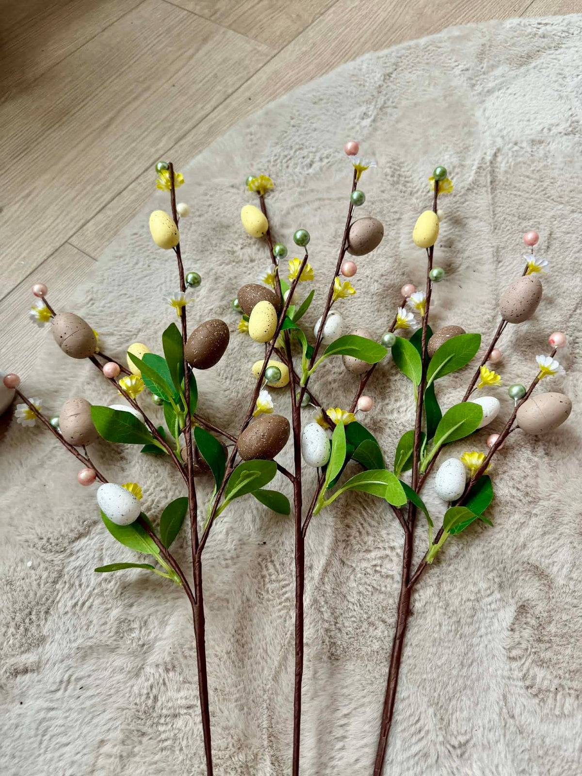 Tak met paaseitjes 65 cm- neutrale kleuren