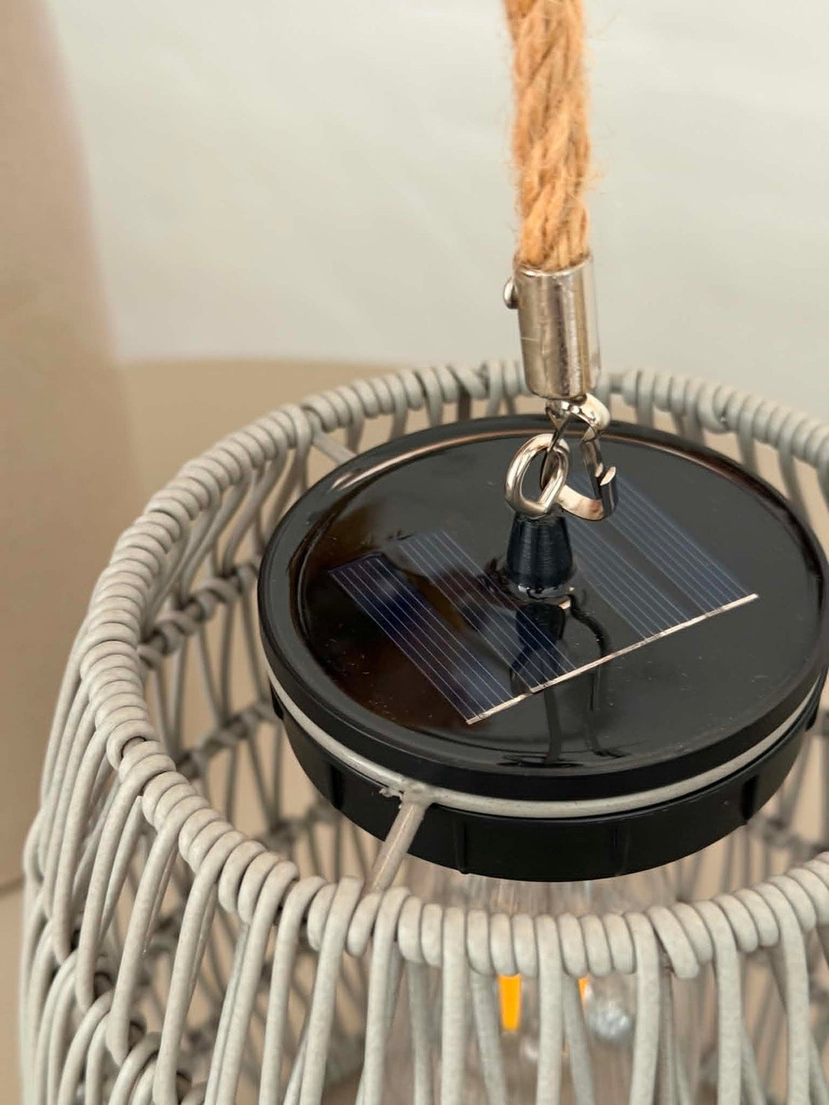 Lamp met solar - Grey