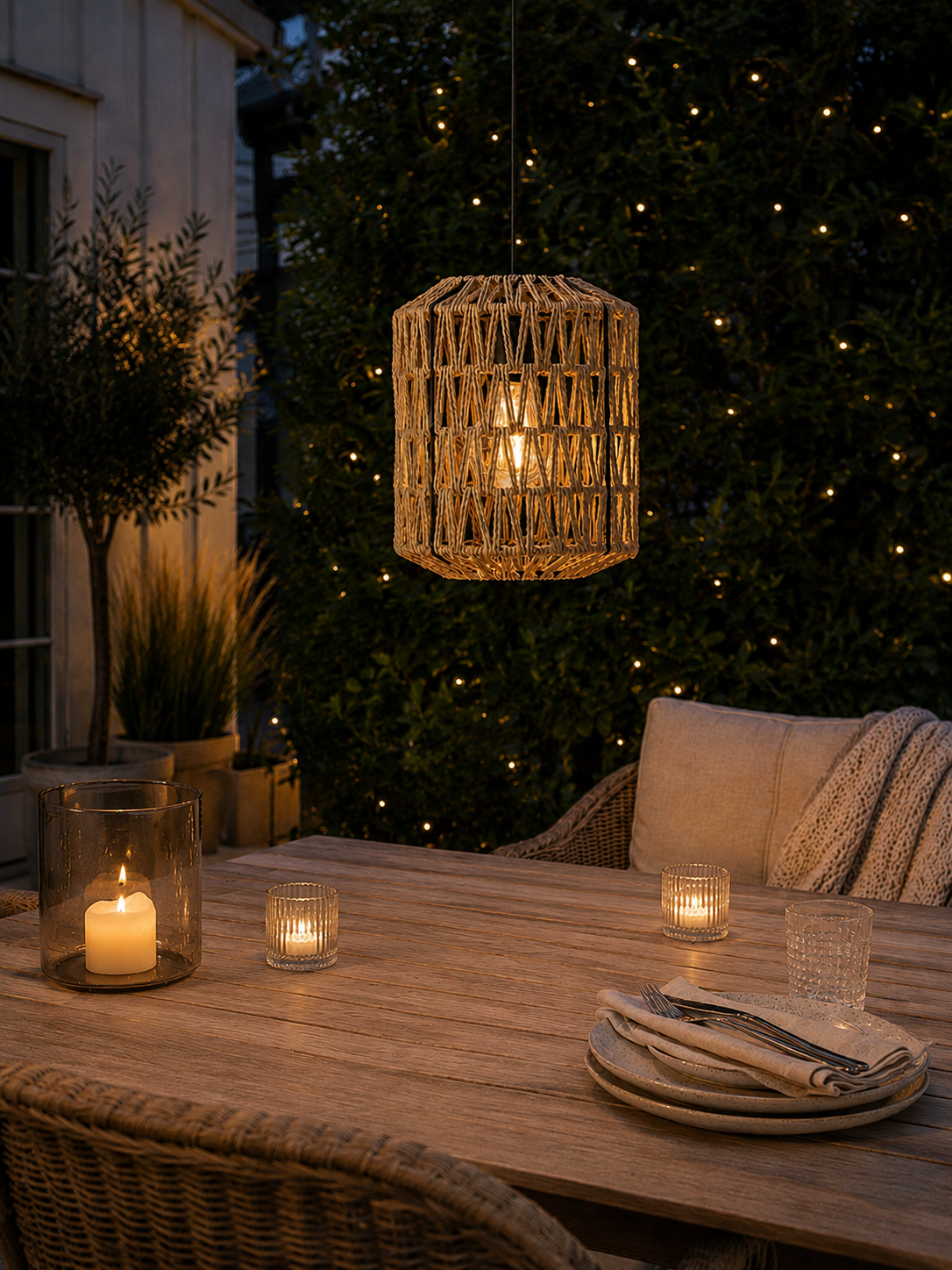 LED lamp op batterijen met timerfunctie