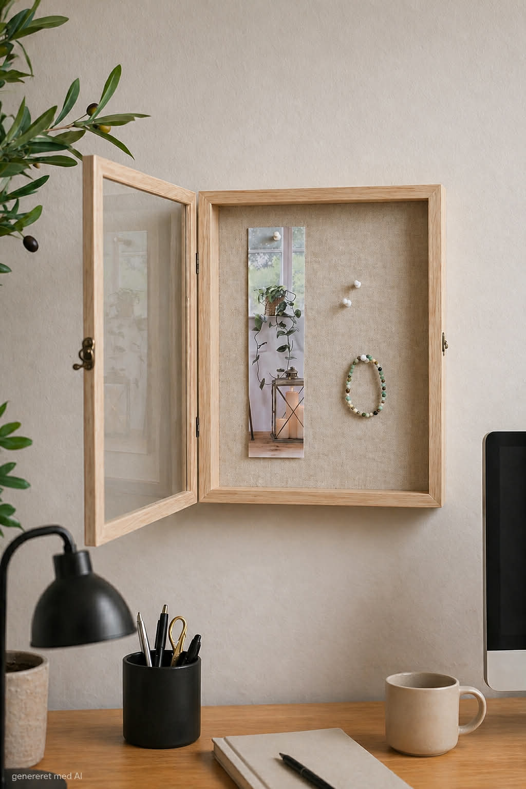 3D-lijst/prikbord - Naturel