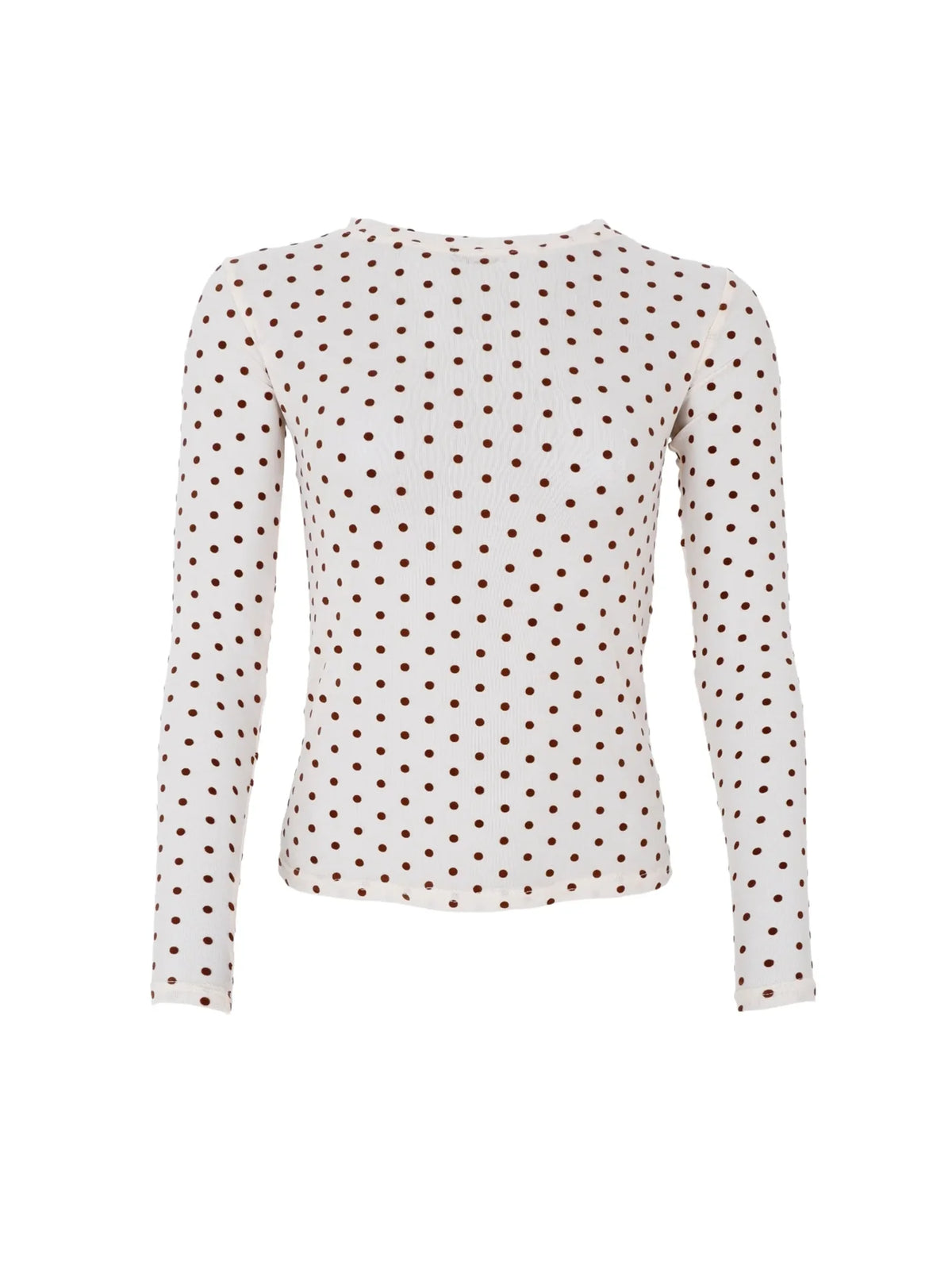 Dotted mesh blouse - Cream