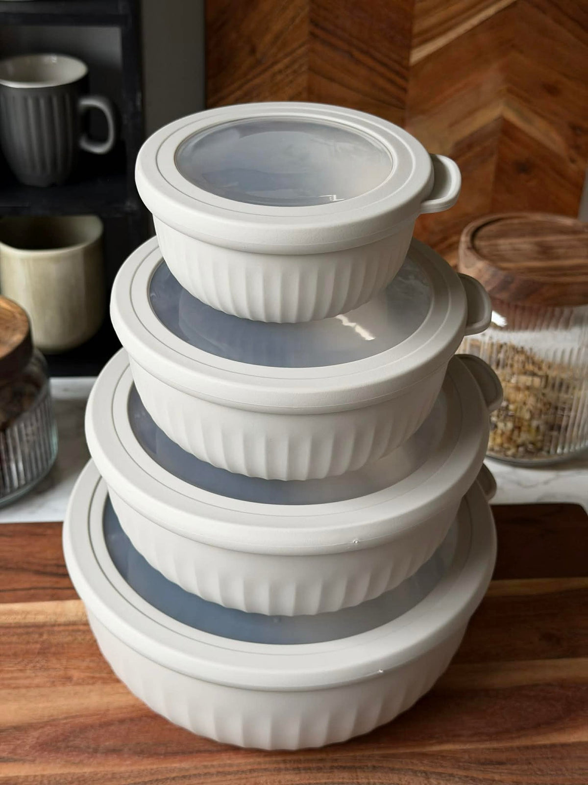 Opbergdozen Stone – Set van 4 stuks.