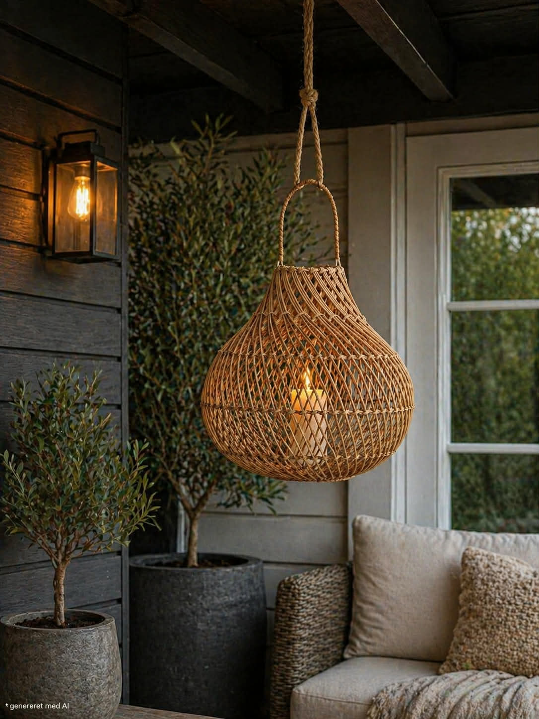 Lantaarn Nature - H 30cm Handgemaakt
