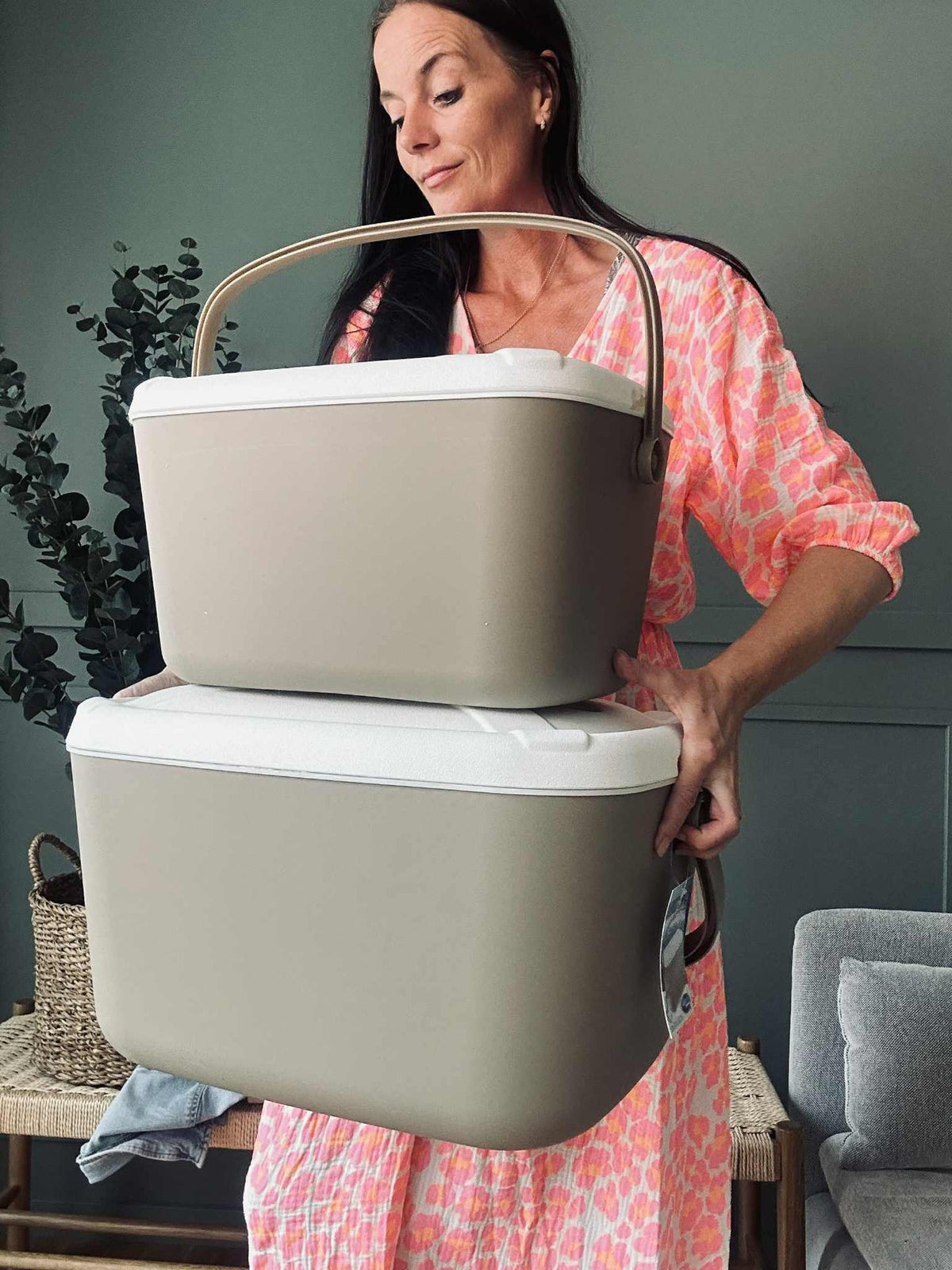 COOLER BOX - Set van 2 stuks Beige