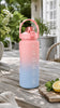 Drinkfles 2000 ml - Roze / Blauw