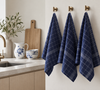Kokstheedoeken 3 stuks - Royal blue
