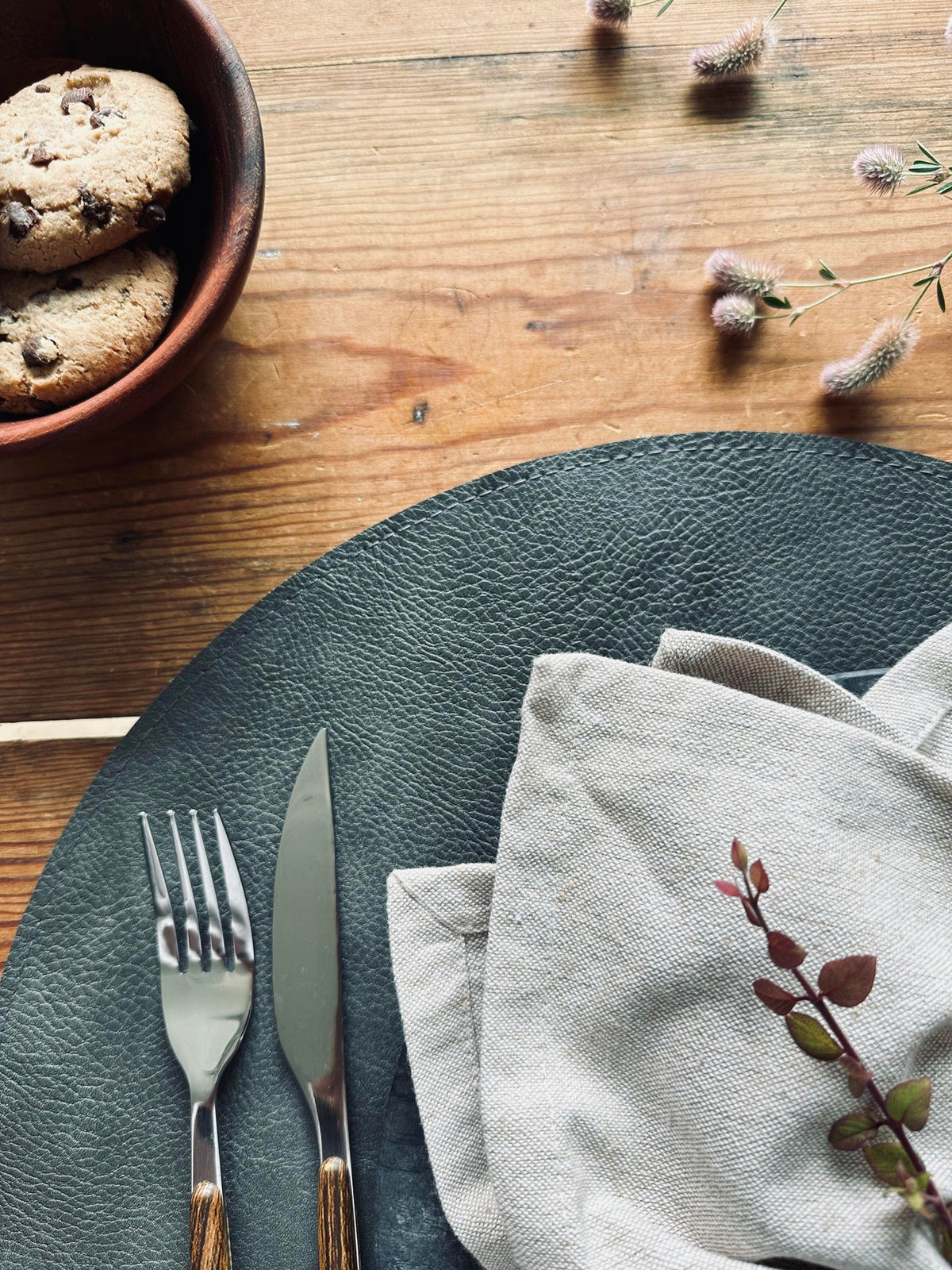 Placemat Grijs / Zwart – Omkeerbaar