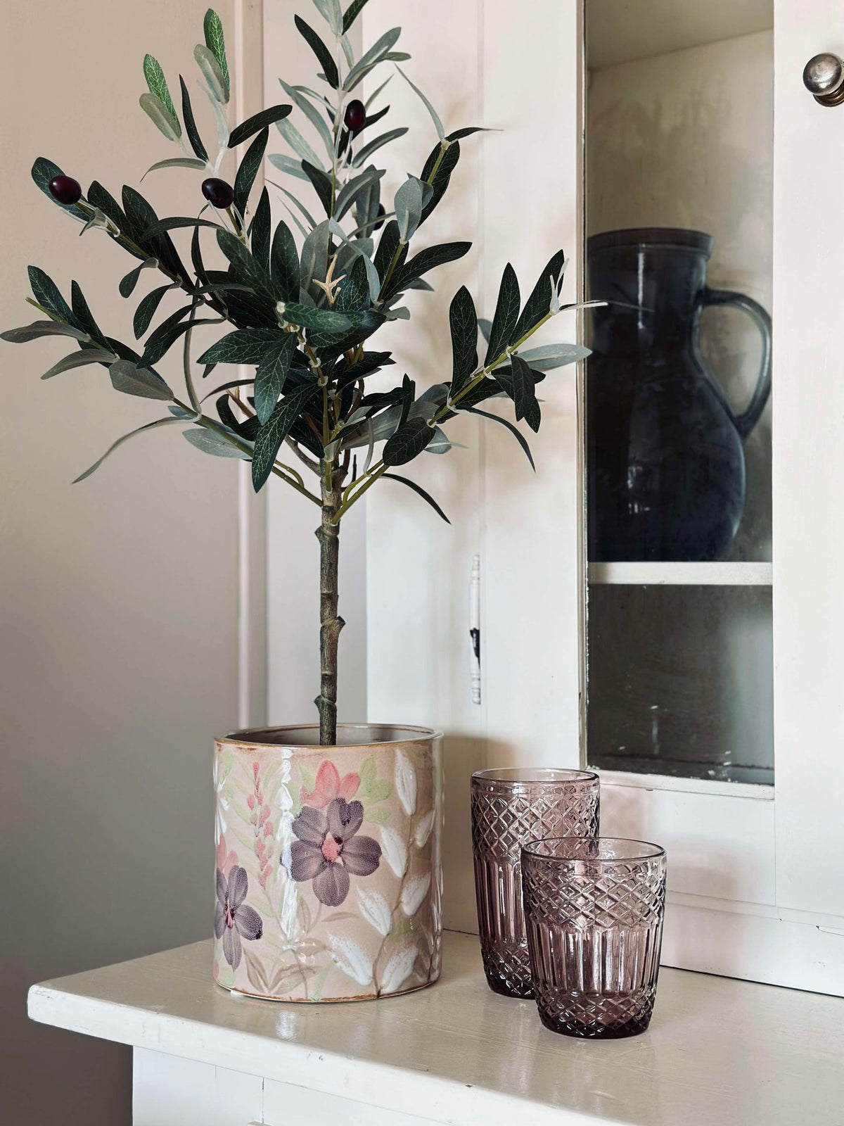 Bloempot FLORA - Groot handgeschilderd