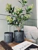 Bloempotten in betonlook - Set van 2 stuks