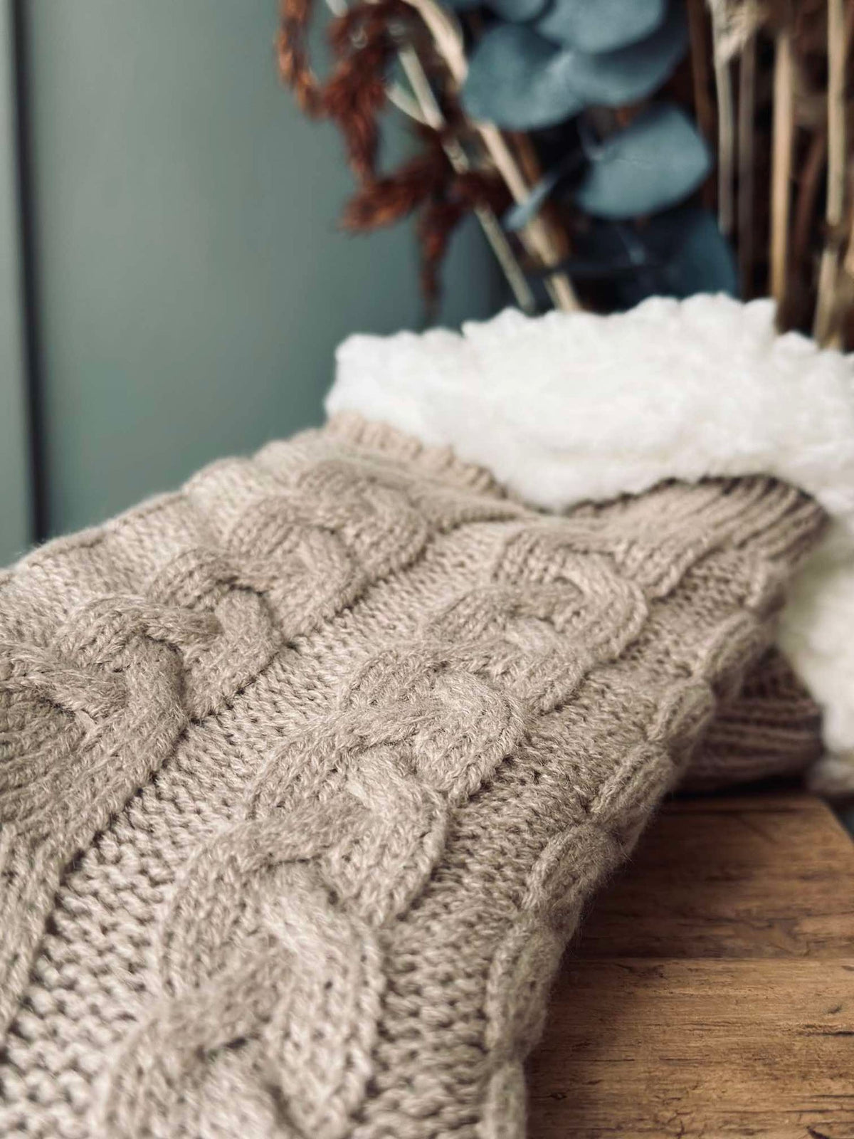 Sokken Fleece Beige