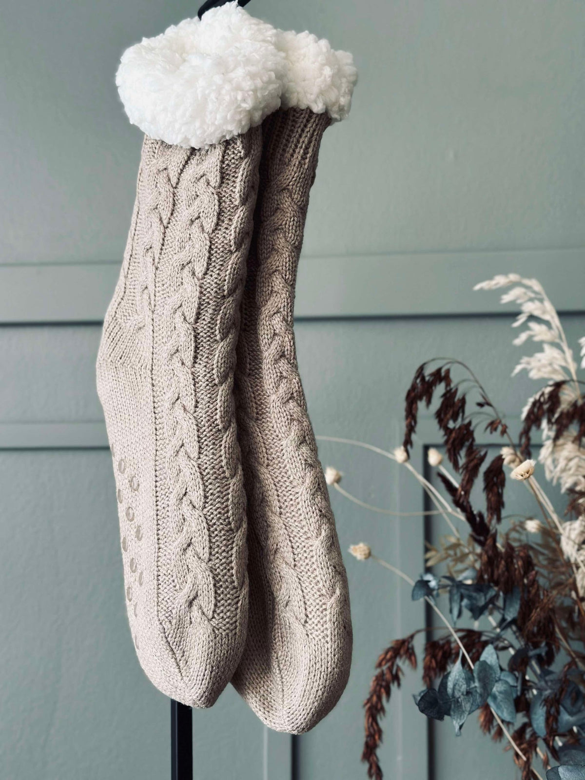 Sokken Fleece Beige