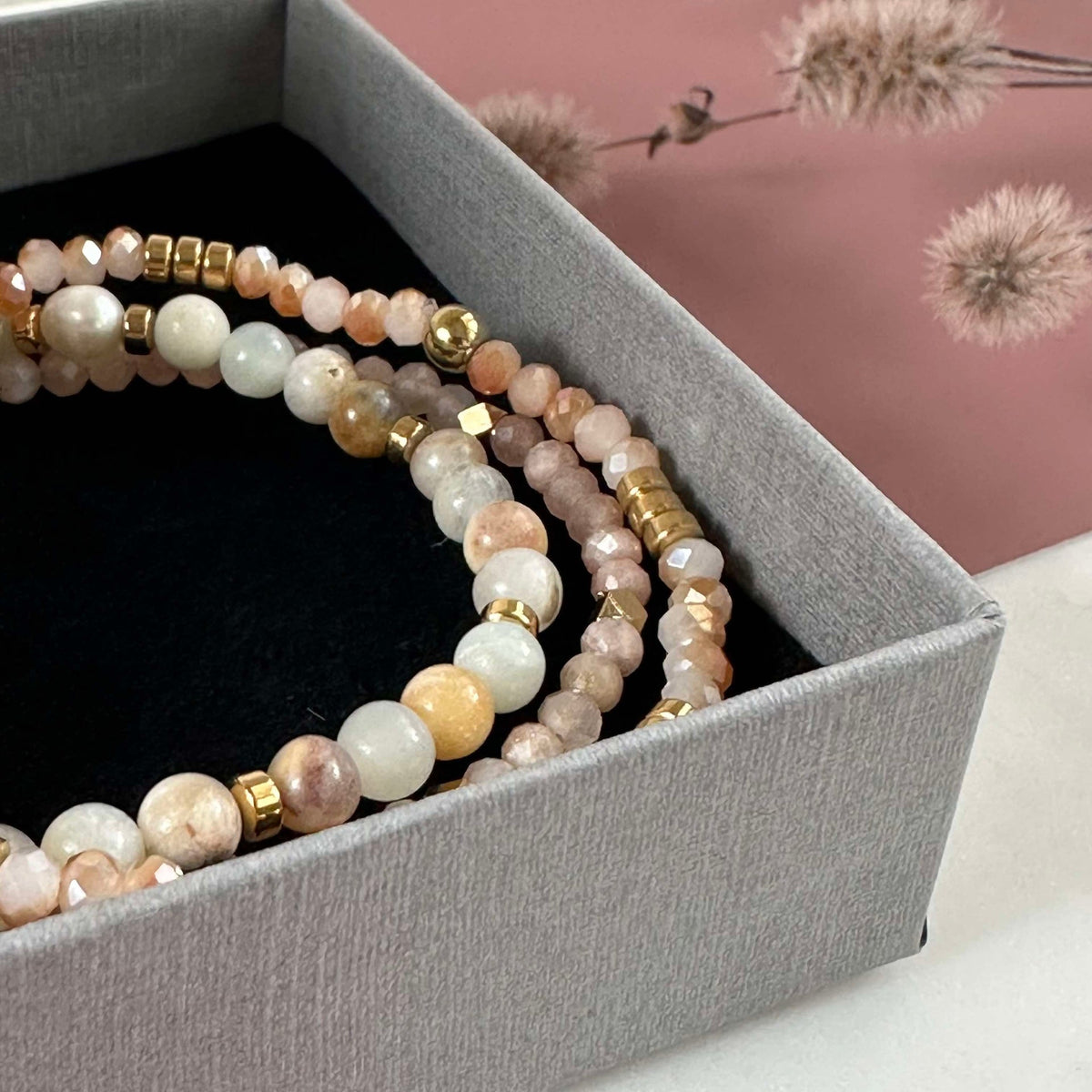 Armbanden Natuur / Goud - Set van 3 armbanden