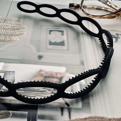Haarband Nora Mat Black