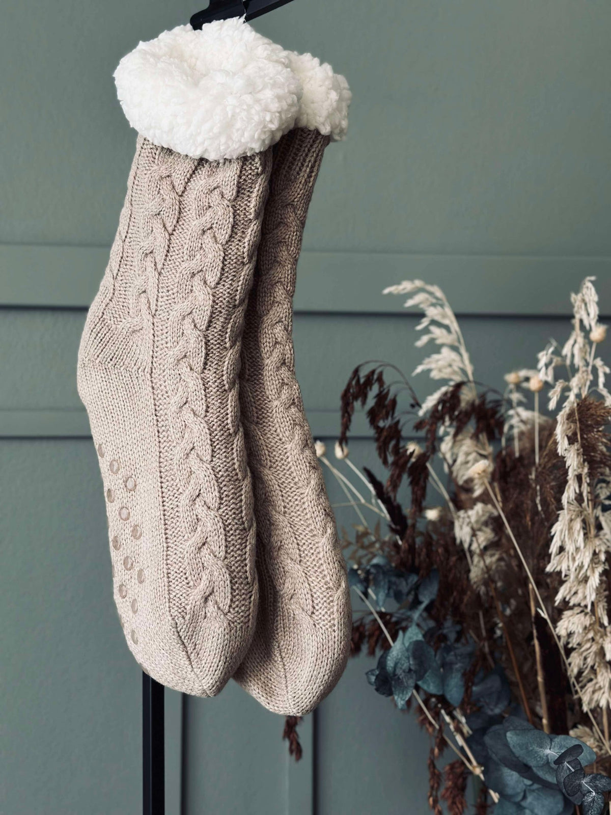 Sokken Fleece Beige