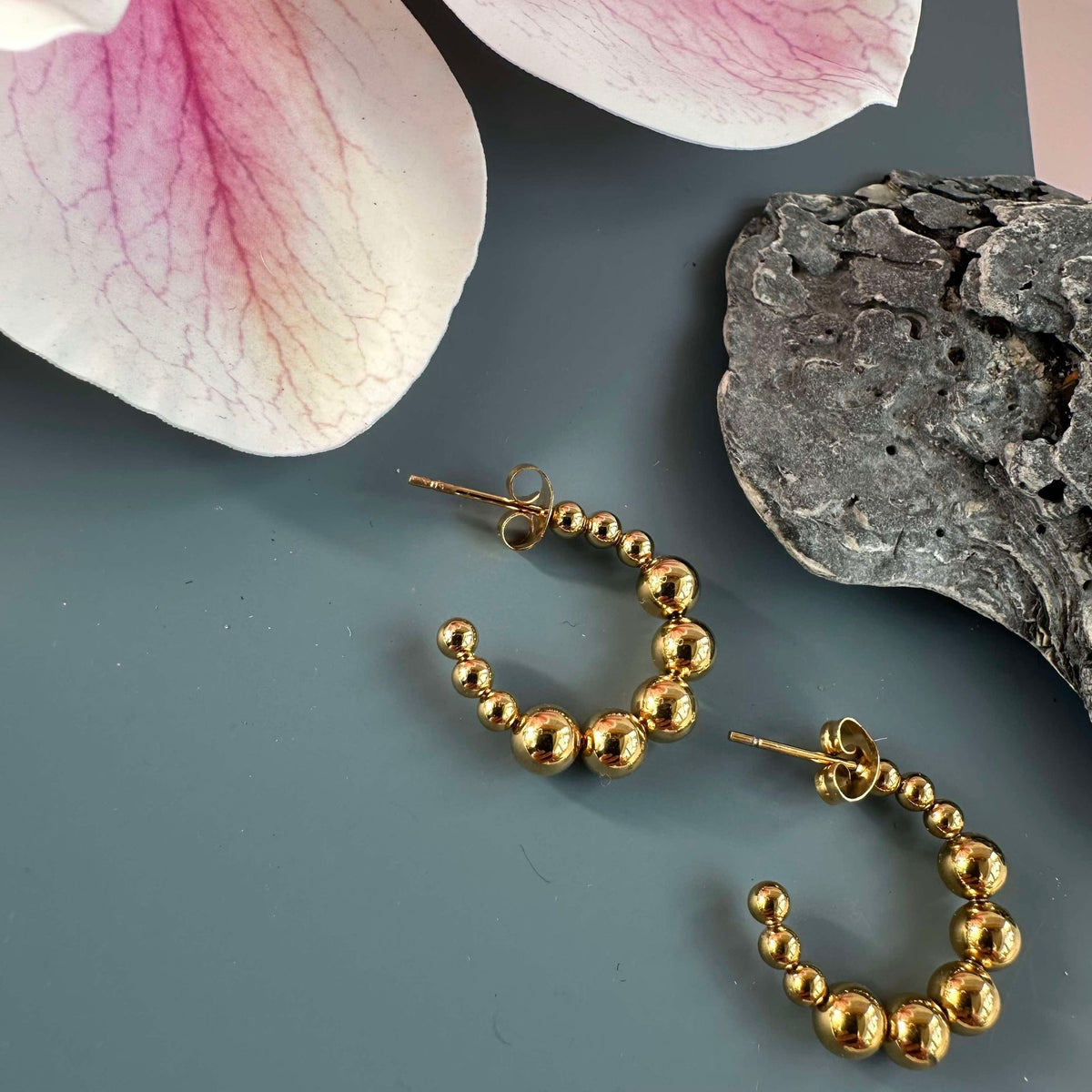 Oorbellen Gunilla 20 mm - 18k verguld