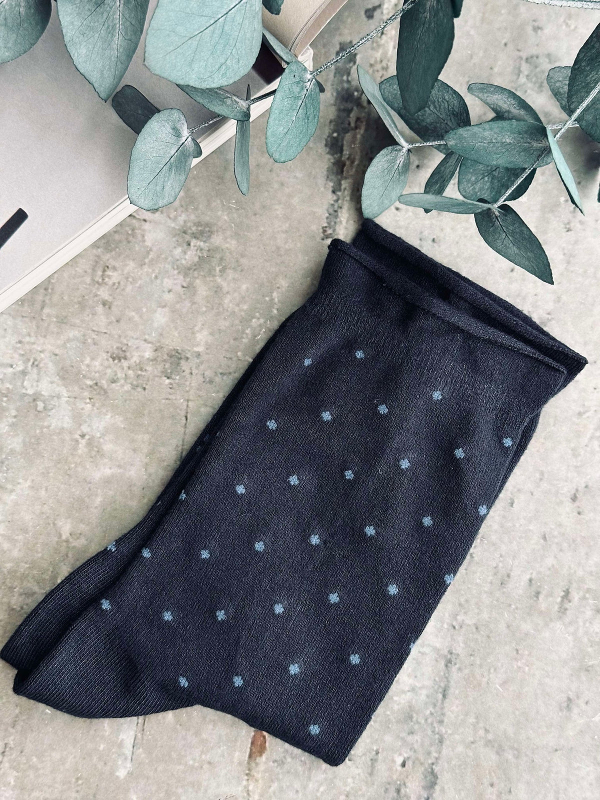 Sokken Bamboe - Navy Dot