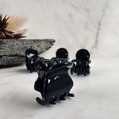 Haarclips Gaisa Black mini - 4 stuks