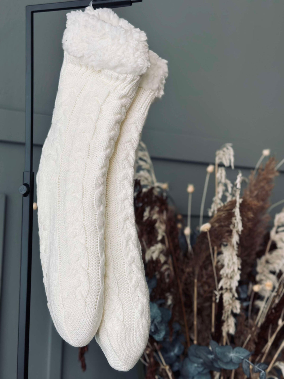 Sokken Fleece off white