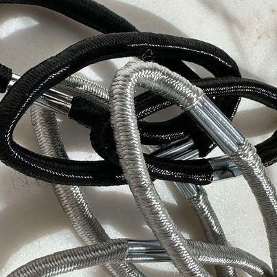 Haarelastiekjes Black / Silver - 2 mix