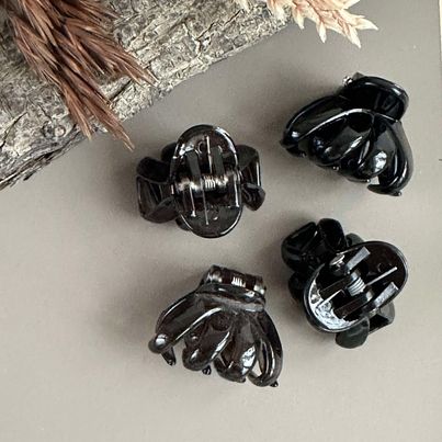 Haarclips Black / Thunder - 4 st.