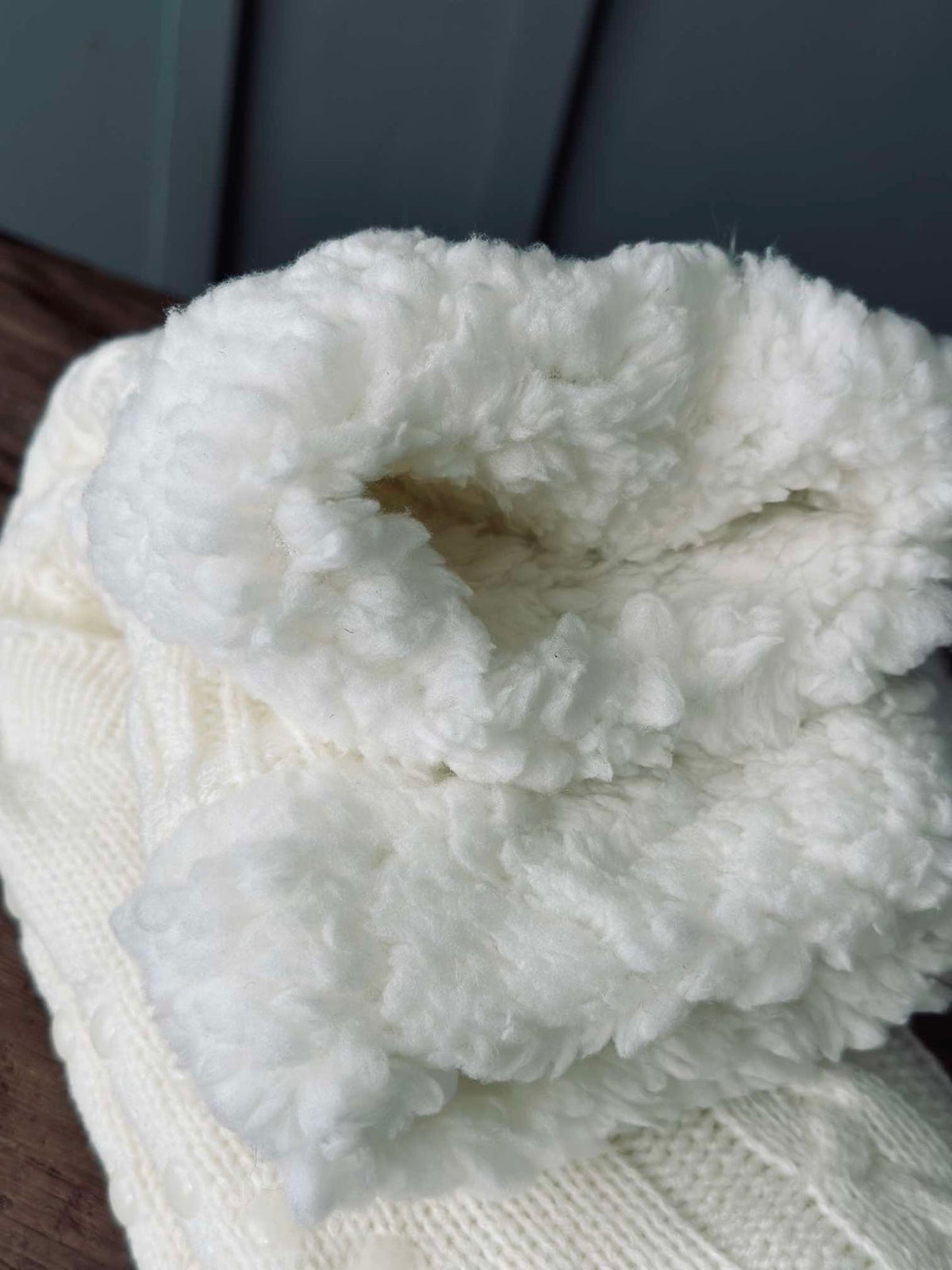 Sokken Fleece off white