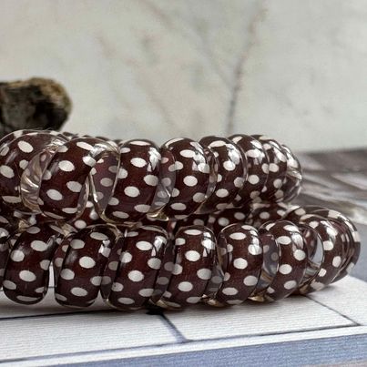 Haarelastieken Spiraal Brown - 2 stuks