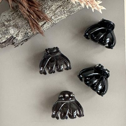 Haarclips Black / Thunder - 4 st.
