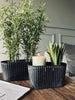 Bloempot ovaal - Betonlook