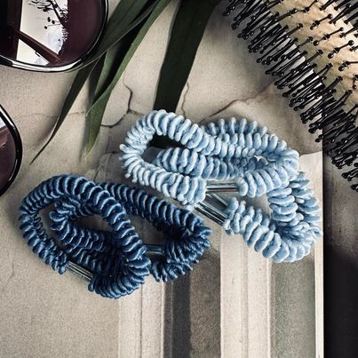 Haarelastiekjes Fiona Blue