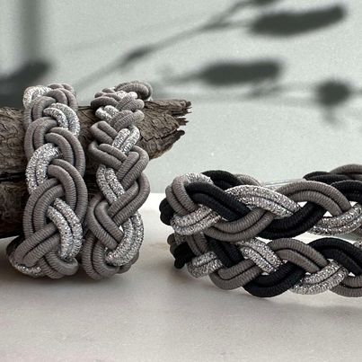 Haarelastiekjes Sally Grey / Silver