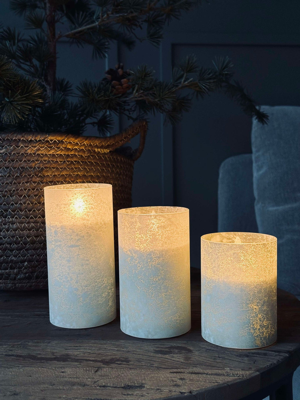 LED Licht FROZEN - Mint 3 st