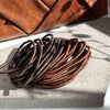 Haarelastiekjes Brown Glitter - 4 mix
