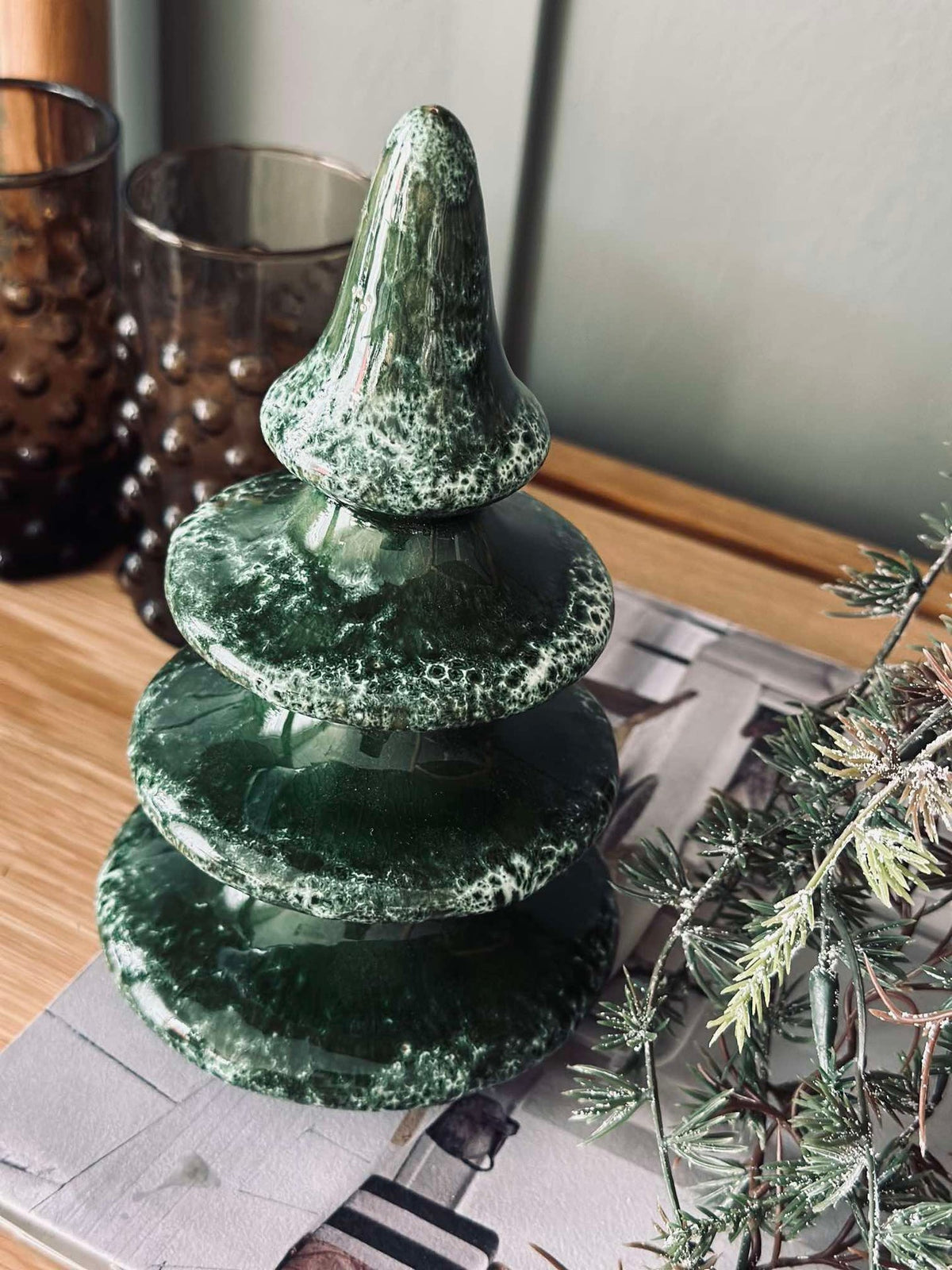 Kerstboompje Keramiek 18 cm