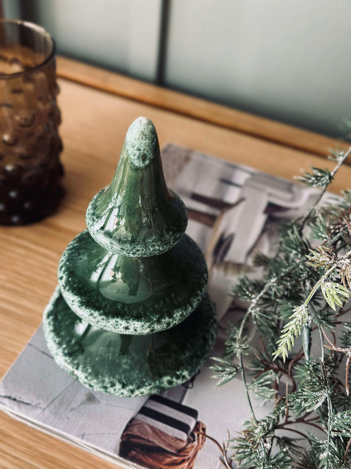 Kerstboompje Keramiek 15 cm