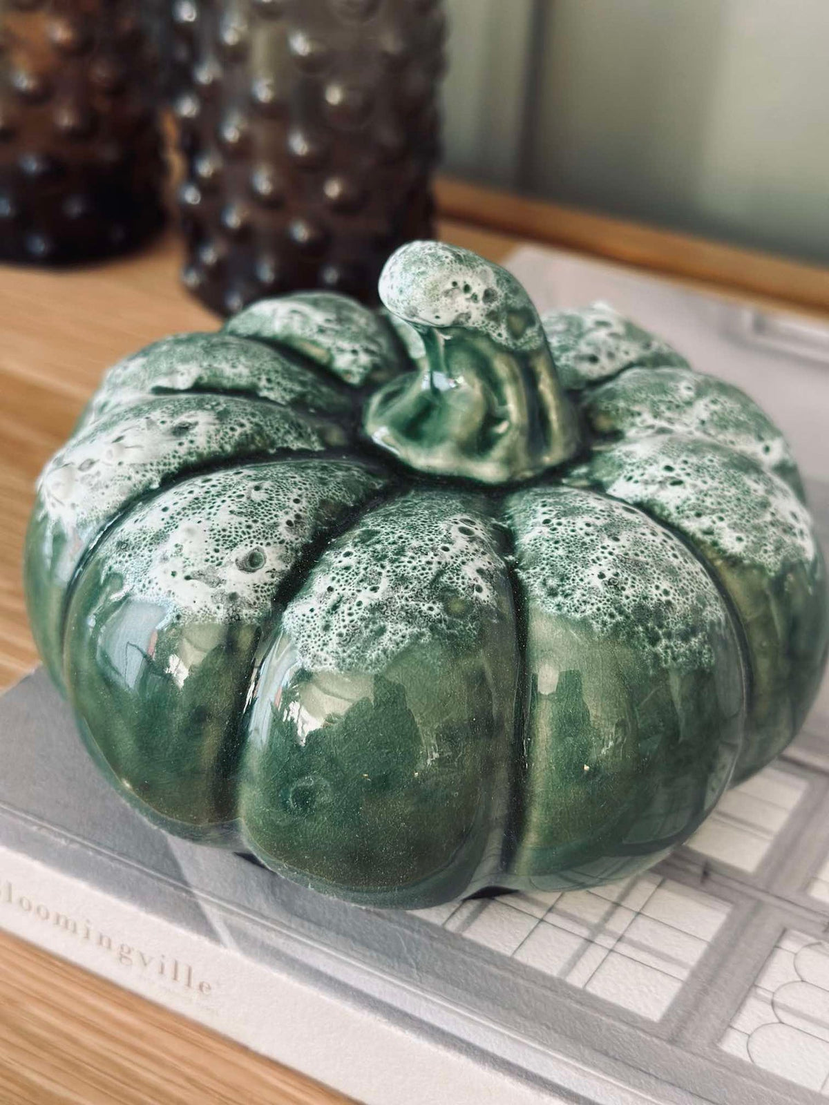 Pompoen - Groen keramiek